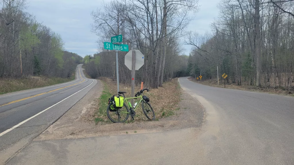 Leaving overnight in Eagle River in Wisconsin. North of Eagle River off Hwy 17 onto Saint Louis Road.