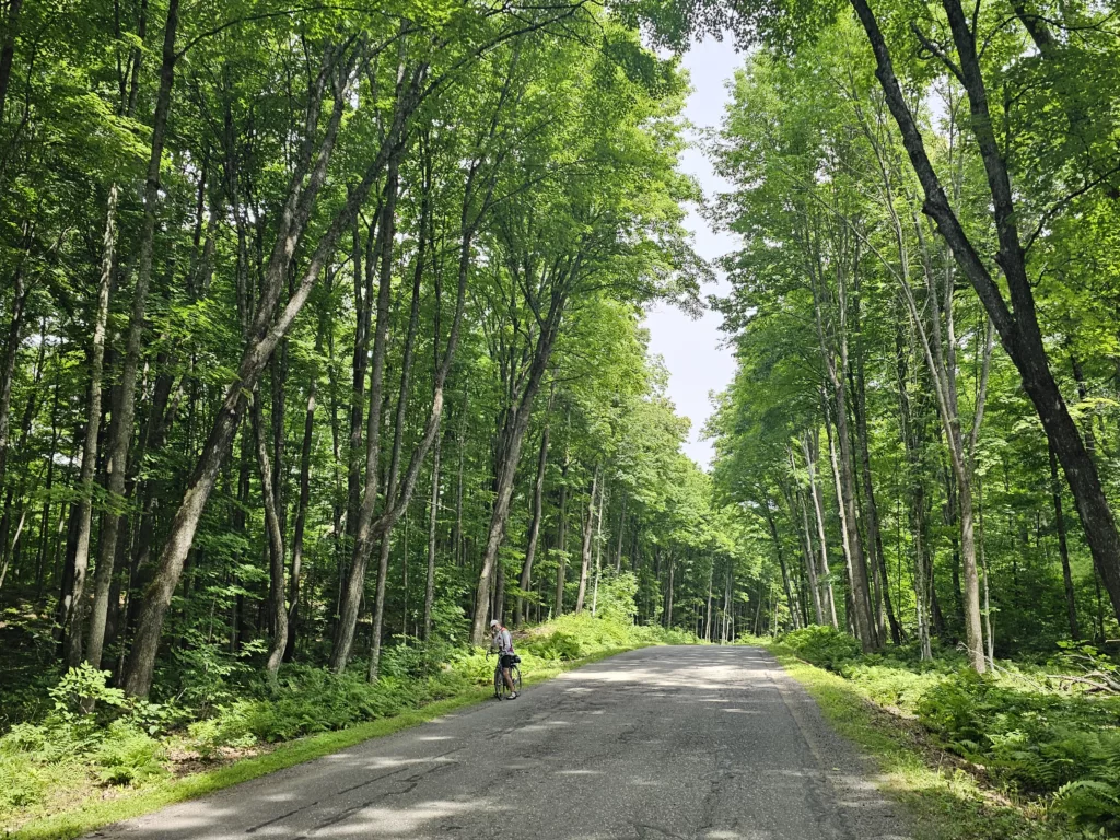 Leaving Iron River from Stambaugh rode Wagner Lake Road to Bates Area.