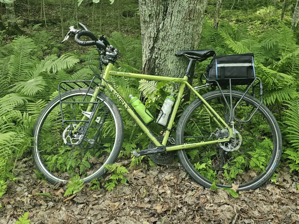 Posing on Long Lake Road with a Surly Long Haul Trucker.