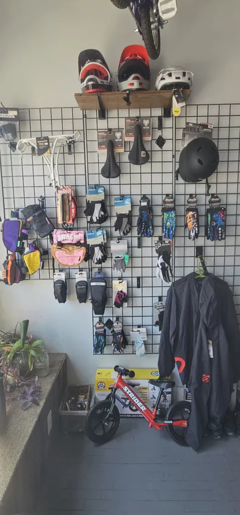 Bike Accessories in Iron River Gloves, packs, racks helmets and more.